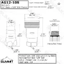 1/2″ Ag Hydraulic Quick Connect Couplers,Poppet Valve,#8 SAE (3/4″-16 ORB) Thread