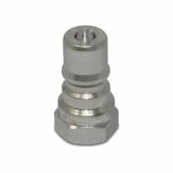 1/2″ Ag Hydraulic Quick Connect Male Coupler, Poppet Valve, #10 SAE (7/8″-14 ORB) Thread