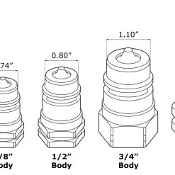 1″ Ag Hydraulic Quick Connect Male Coupler,1″ NPT Thread