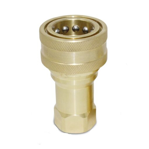 1″ NPT ISO 7241-B Brass Quick Disconnect Hydraulic Coupler Set