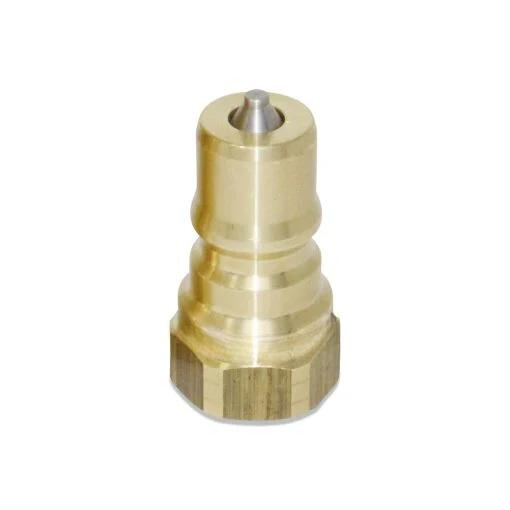 1/4″ NPT ISO 7241-B Brass With Stainless Steel Valve Quick Disconnect Hydraulic Coupler Set