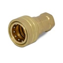 1/4″ NPT ISO 7241-B Brass With Stainless Steel Valve Quick Disconnect Hydraulic Coupler Set