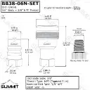 3/8″ NPT ISO 7241-B Brass Quick Disconnect Hydraulic Coupler Set