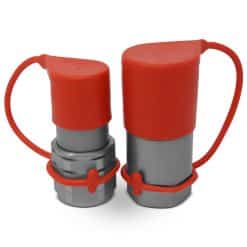 Dust Cap and Plug Set for Flat Face ISO 16028 Quick Couplers