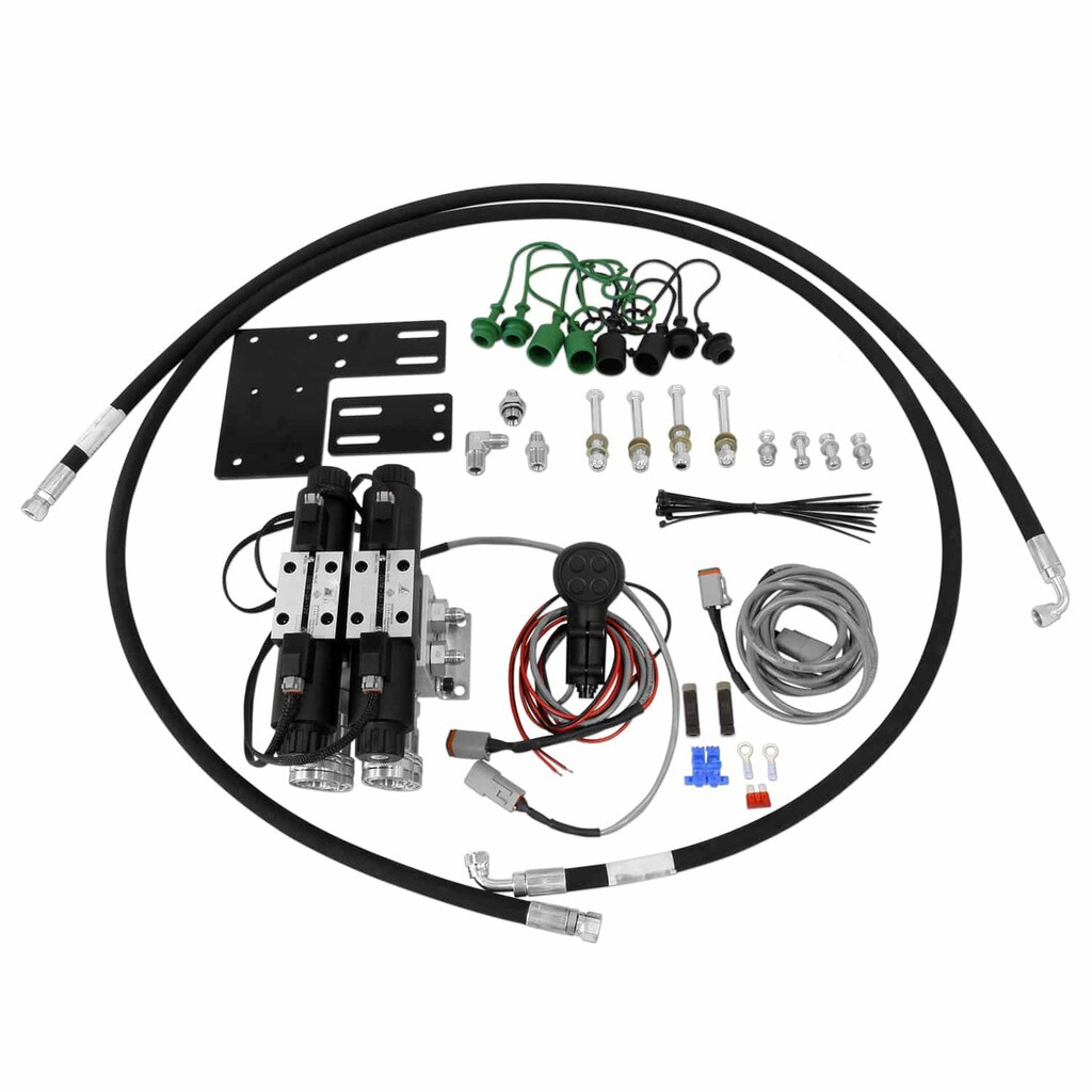 Rear Hydraulic Valve Kit for Kioti DK Series Tractors w/o Factory Installed Rear Remotes