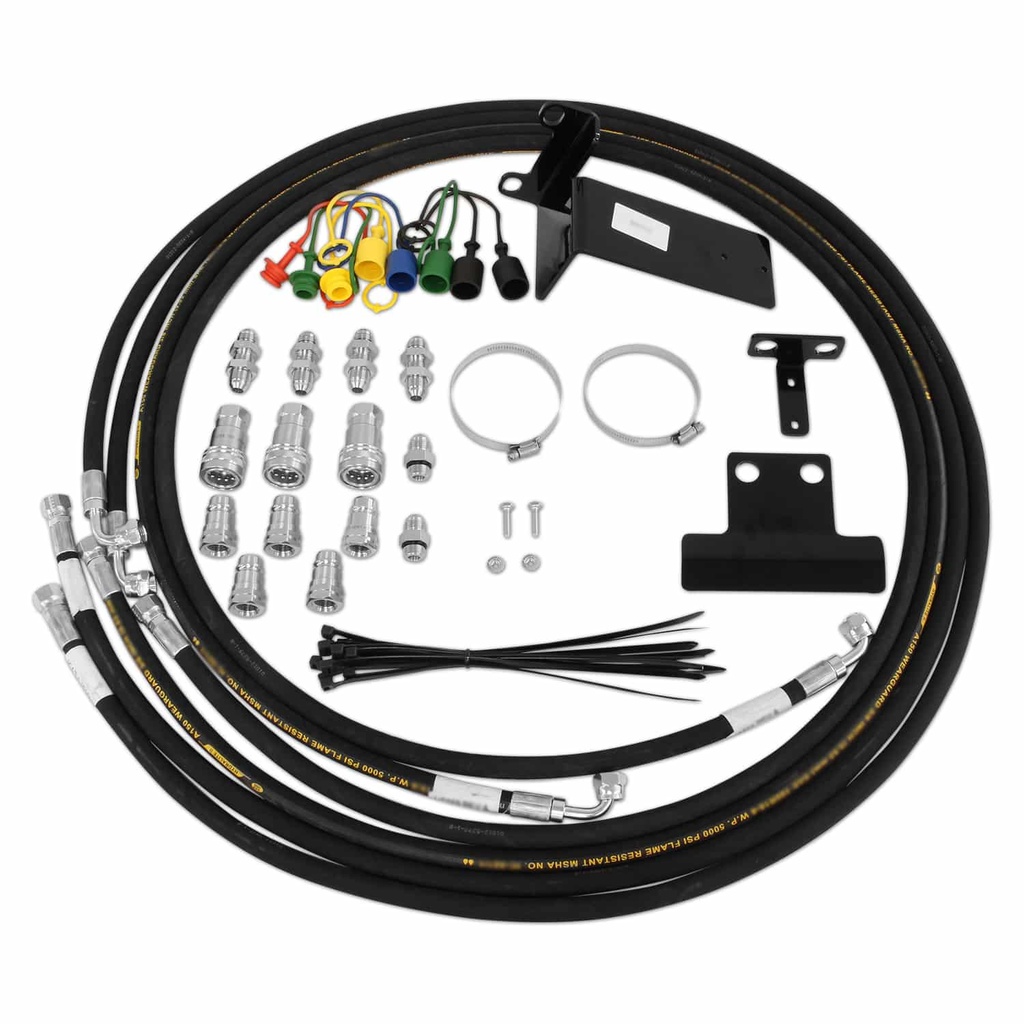 Front Third Function Hose Kit for John Deere 3033R,3038R,3039R,3045R,3046R w/ Factory 3rd SCV