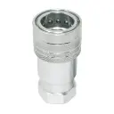 1″ Ag Hydraulic Quick Connect Female Coupler, 1″ NPT Thread