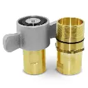 1″ NPT Wet-Line Wing Nut Hydraulic Quick Disconnect Coupler Set