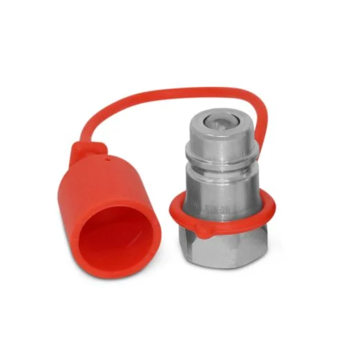 1/2″ Ag Hydraulic Quick Connect Male Coupler, Ball Valve, 1/2″ NPT Thread