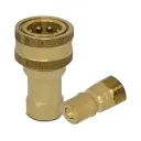 1/2″ NPT ISO 7241-B Brass Quick Disconnect Hydraulic Coupler Set