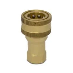 1/2″ NPT ISO 7241-B Brass Quick Disconnect Hydraulic Female Coupler