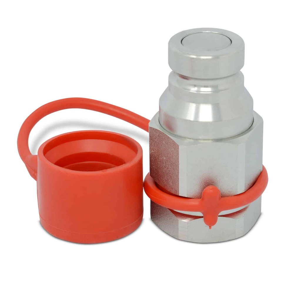 1″ Flat Face High Flow Hydraulic Quick Connect Male Coupler,1″ NPT Thread