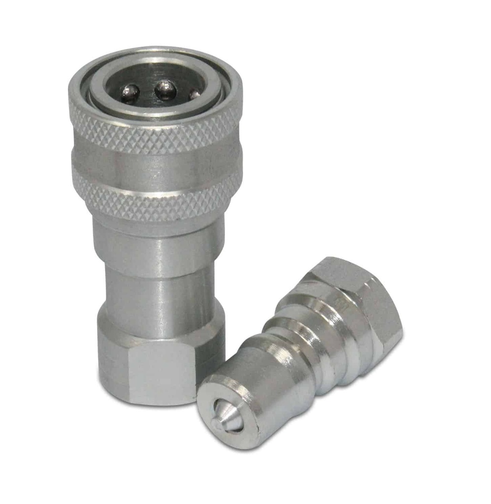 Kubota 7J612-66323 K2581-66220 Replacement Hydraulic Quick Coupler Set,1/4″ NPT