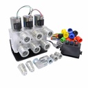 Hydraulic Multiplier Kit, 3 Circuit Selector Valve Including Couplers and 3 Position Rocker Switch Box