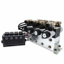 Electric Hydraulic Double Acting Directional Control Valve,4 Spool,25 GPM