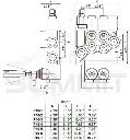 Monoblock Directional Control Valve,3 Spool,Joystick Handle,11 GPM