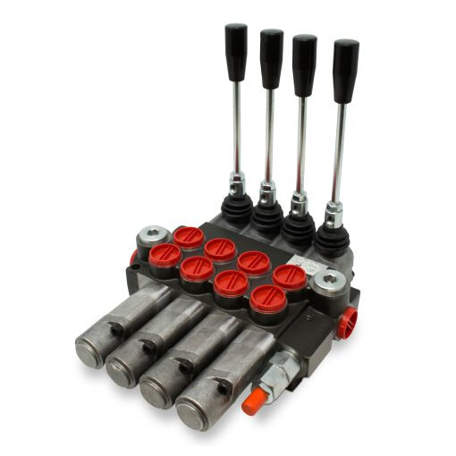 Monoblock Hydraulic Directional Control Valve,4 Spool,4 Float,11 GPM