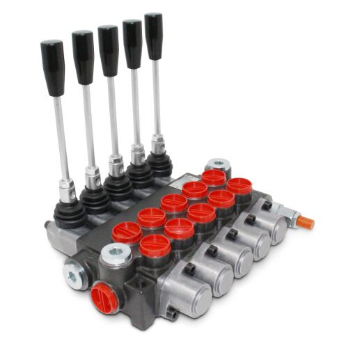 Monoblock Hydraulic Directional Control Valve,5 Spool,11 GPM