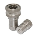 1/2″ NPT ISO 7241-B Stainless Steel Quick Disconnect Hydraulic Coupler Set