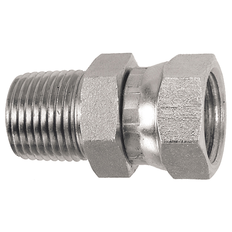 0611-24-24 1-7/8-12 MALE O-RING BOSS TO 1-1/2" FEMALE PIPE SWIVEL (NPSM) CONNECTOR