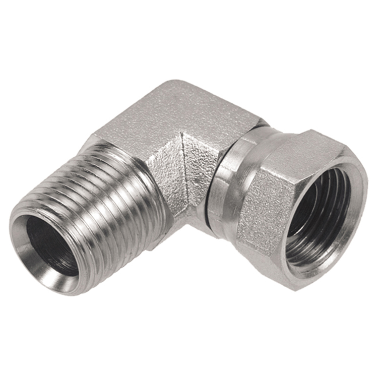 0696-24-20 1-1/2" MALE PIPE (NPTF) X 1-1/4" FEMALE PIPE SWIVEL (NPSM) 90° ELBOW