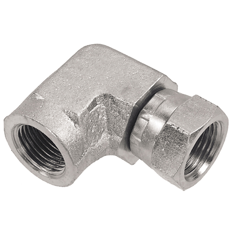 0698-02-02 1/8" FEMALE PIPE (NPTF) X FEMALE PIPE SWIVEL (NPSM) 90° ELBOW