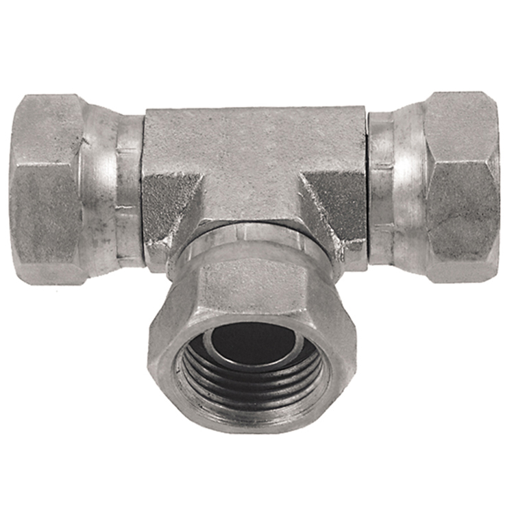 06T0606-12-12 3/4" FEMALE PIPE SWIVEL (NPSM) TEE