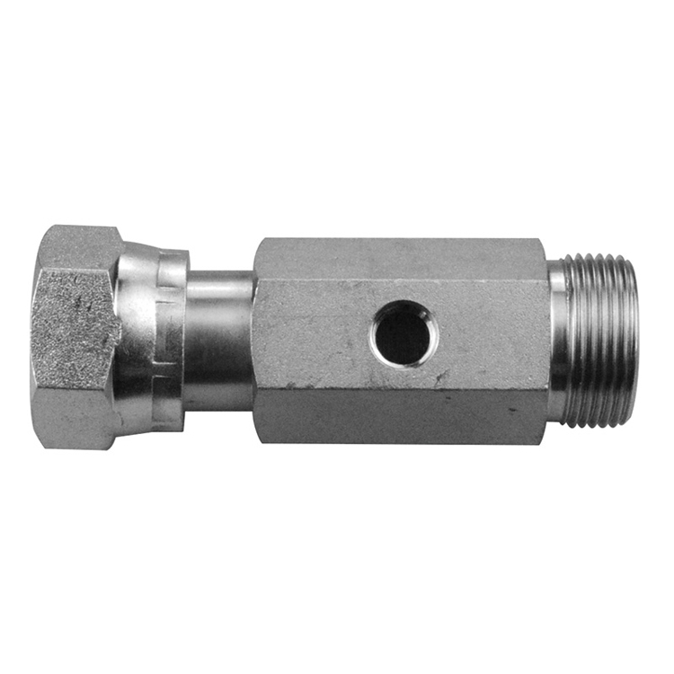 T051501-06-06-04 9/16-18 JIC CONNECTOR C/W 7/16-20 FEMALE O-RING BOSS PORT