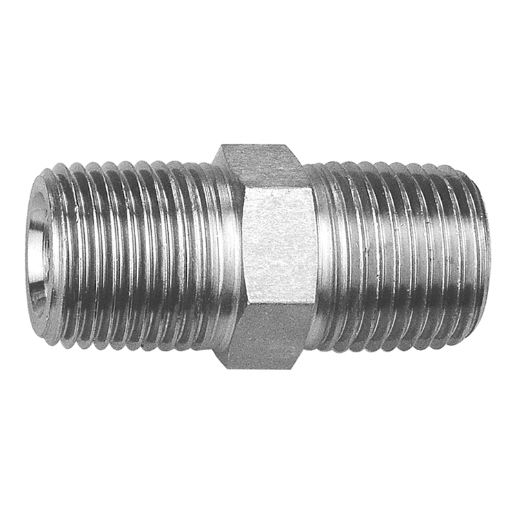 38015-20-20 1-1/4" MALE BSP TAPERED TO 1-5/8-12 MALE JIC 37° FLARE CONNECTOR