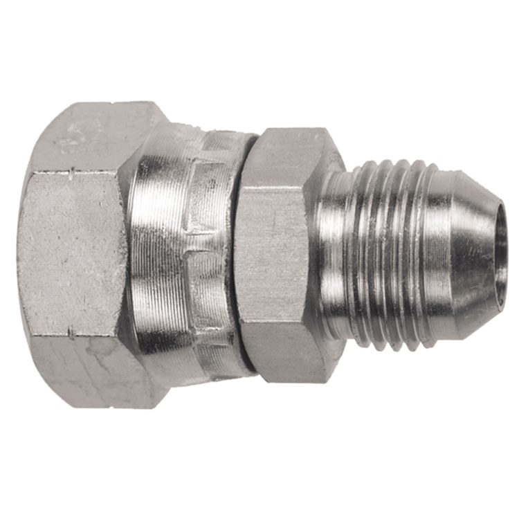 26015-04-04 1/4" FEMALE BSP PARALLEL TO 7/16-20 MALE JIC 37° FLARE CONNECTOR