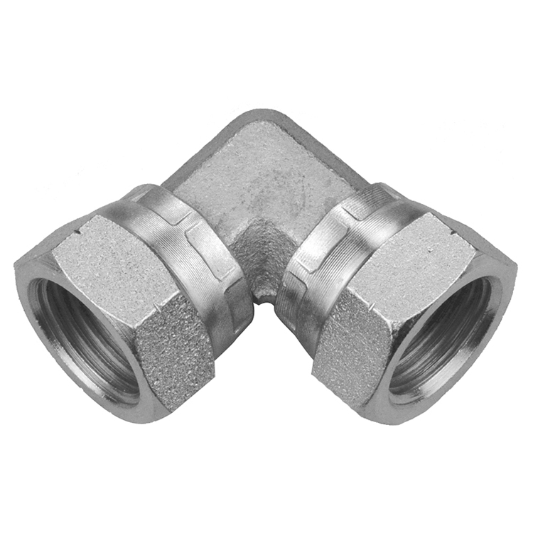 26926-02-02 1/8" FEMALE BSP PARALLEL 90° SWIVEL UNION ELBOW