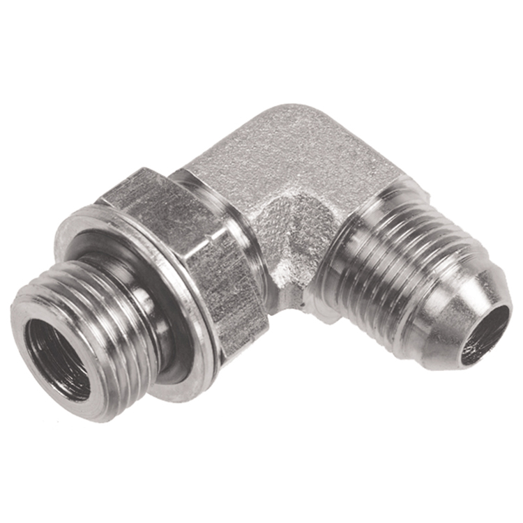 36415A-20-20 1-1/4" ADJUSTABLE MALE BSP PARALLEL TO 1-5/8-12 MALE JIC 37° FLARE 45° ELBOW