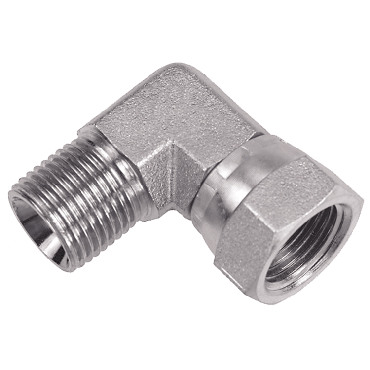 36926-06-06 3/8" MALE BSP PARALLEL TO FEMALE BSP PARALLEL SWIVEL 90° ELBOW