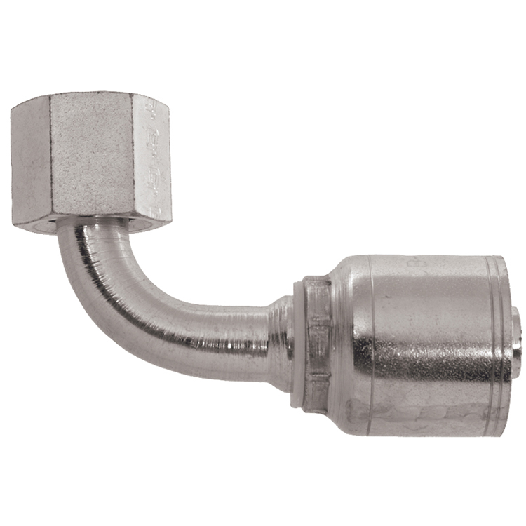 42983-04-04 ORFS FEMALE 90' ELBOW CRIMP FITTING