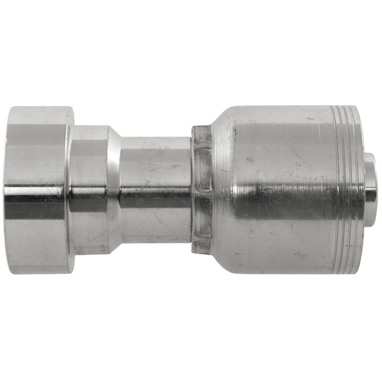 44093-20-16 1" NON-SKIVE CRIMP COUPLING WITH 1-11/16-12 MALE O-RING FACE SEAL THREAD