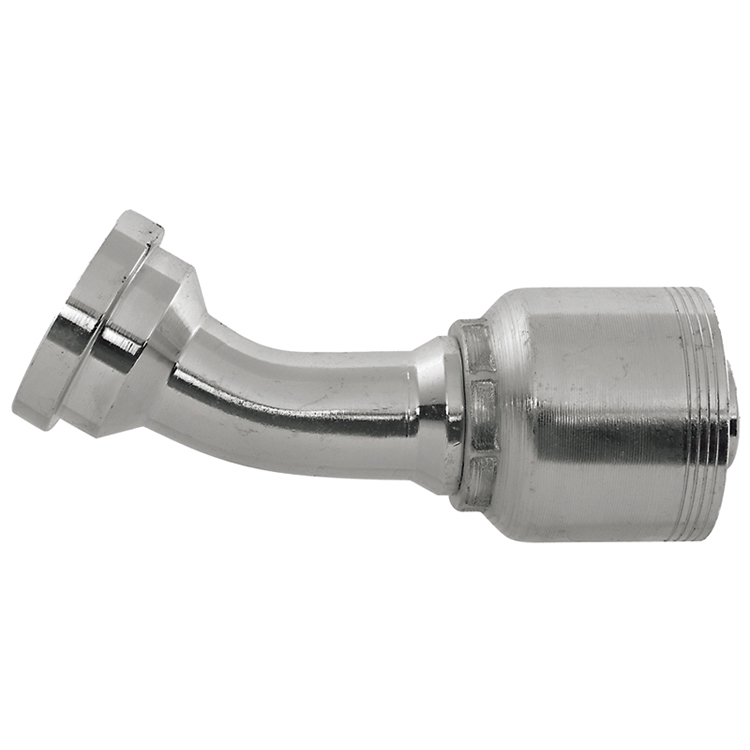 4439-20-16 1" 30° NON-SKIVE CRIMP COUPLING ELBOW WITH 2.00" SAE CODE 61 FLANGE