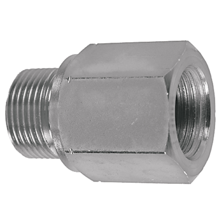 72008-14-02 14 MM DIN 2353 MALE METRIC PORT TO 1/8" FEMALE PIPE (NPTF) CONNECTOR