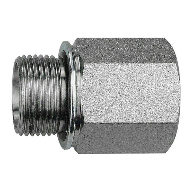 73008L-06-06 6 MM L SERIES MALE METRIC DIN 2353 TO 3/8" FEMALE PIPE (NPTF) CONNECTOR