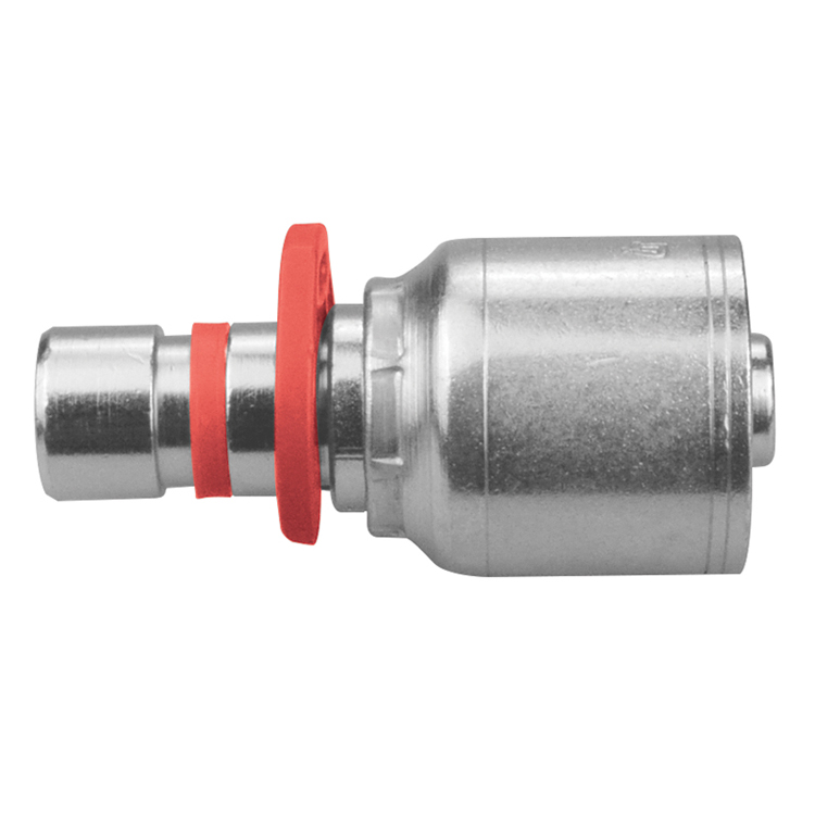 42013-06-06 3/8" NON-SKIVE CRIMP COUPLING WITH 13 MM MALE WEO STYLE PLUG-IN NIPPLE