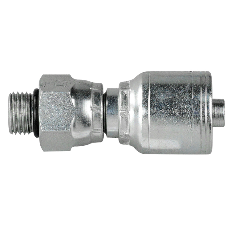 4211-16-16 1" NON-SKIVE CRIMP COUPLING WITH 1-5/16-12 MALE O-RING BOSS THREAD