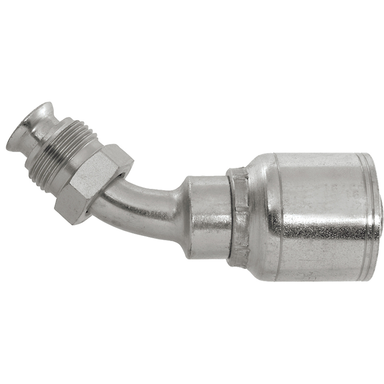 4216X-12-12 3/4" NON-SKIVE CRIMP COUPLING WITH 3/4" MALE PIPE (NPTF) LIVE SWIVEL THREAD