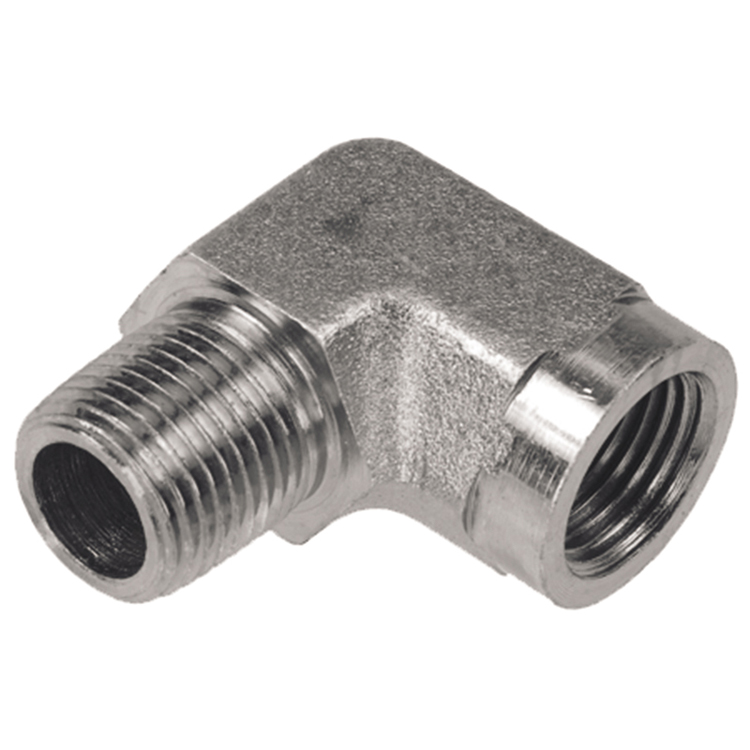 1698-04-02 1/4" X 1/8" STEEL PIPE (NPTF) 90° STREET ELBOW