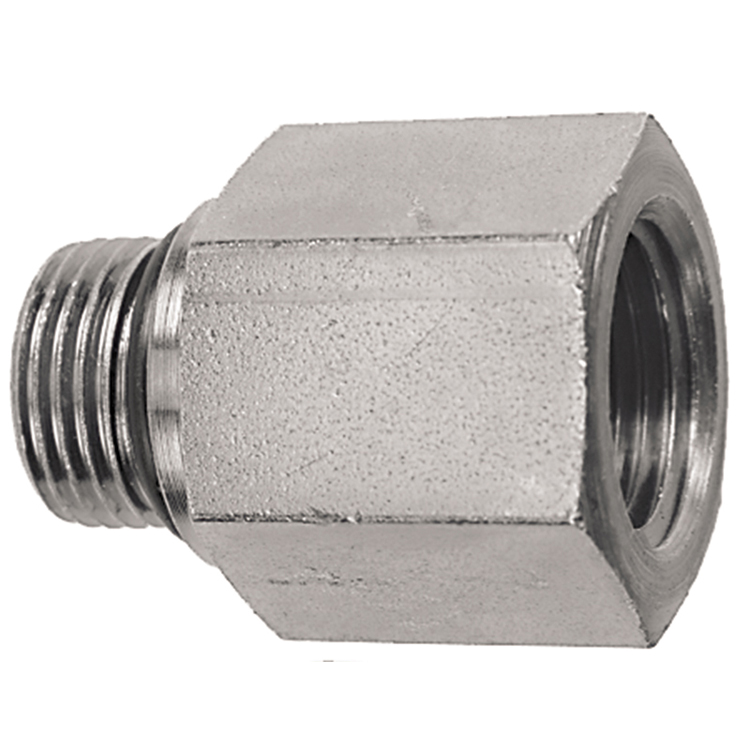 1108-04-04 7/16-20 MALE O-RING BOSS TO 1/4" FEMALE PIPE (NPTF) CONNECTOR