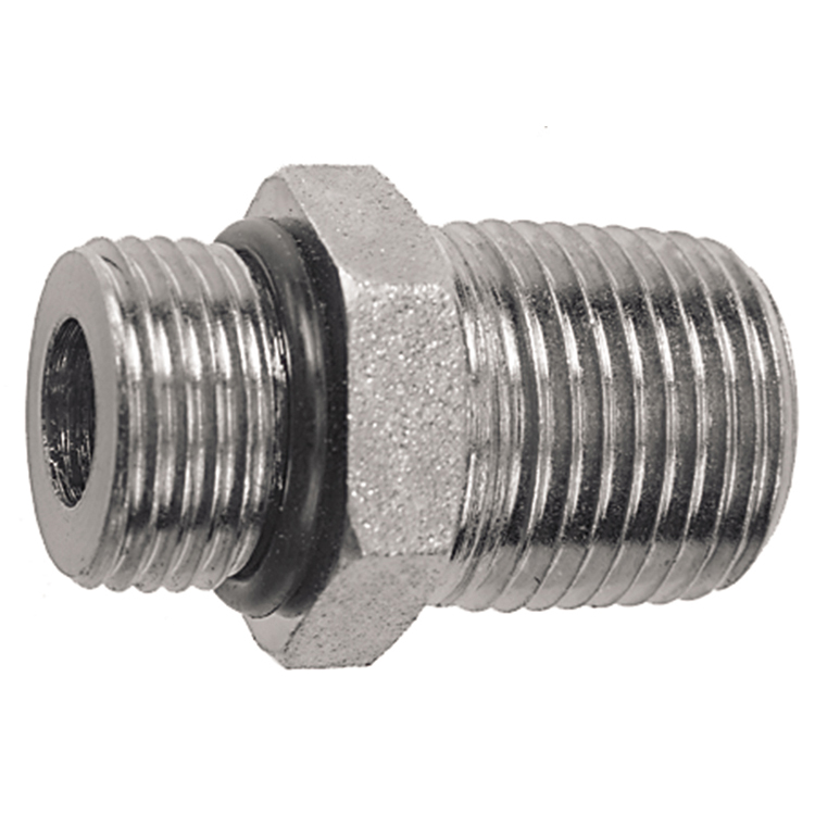 1116-04-04 7/16-20 MALE O-RING BOSS TO  1/4" MALE PIPE (NPTF) CONNECTOR