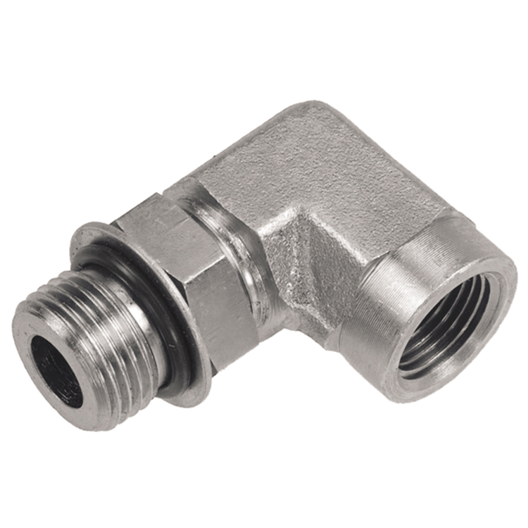 1196-20-20 1-5/8-12 MALE O-RING BOSS TO 1-1/4" MALE PIPE (NPTF) 90° ELBOW