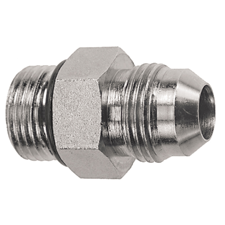 1115-02-02 5/16-24 MALE O-RING BOSS TO 5/16-24 MALE JIC 37° FLARE CONNECTOR