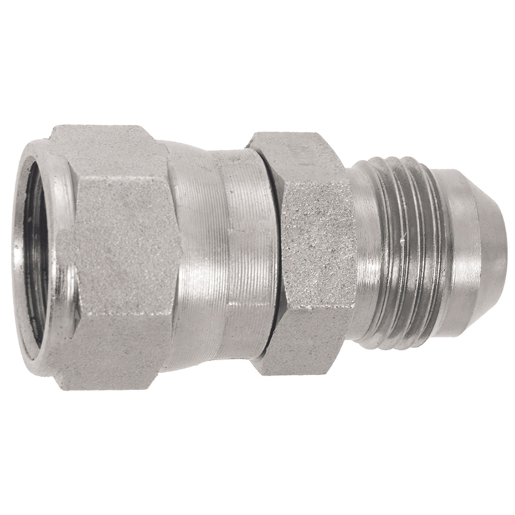 0515N-06-06 9/16-18 FEMALE TO 9/16-18 MALE JIC 37° FLARE HEX NUT CONNECTOR