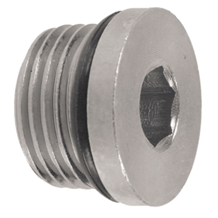 1100H-05 1/2-20 MALE O-RING BOSS HOLLOW HEX PLUG