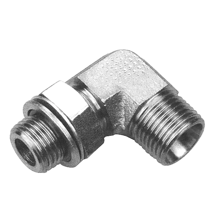 73972L-14-10 14 MM DIN 2353 METRIC MALE PORT TO 10 MM L SERIES MALE METRIC TUBE 90° ELBOW