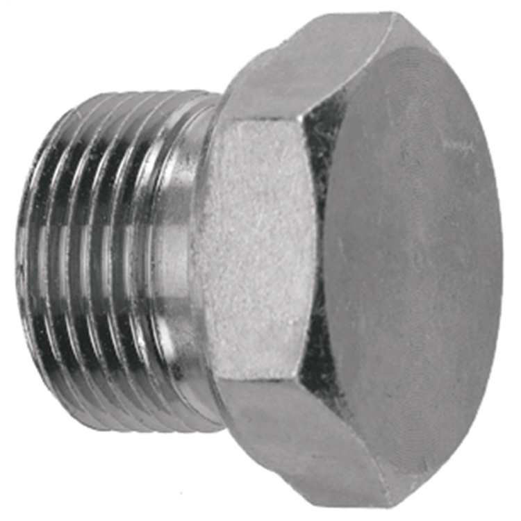 72915-42-20 42 MM DIN 2353 MALE METRIC PORT TO 1-5/8-12 MALE JIC 90° ELBOW